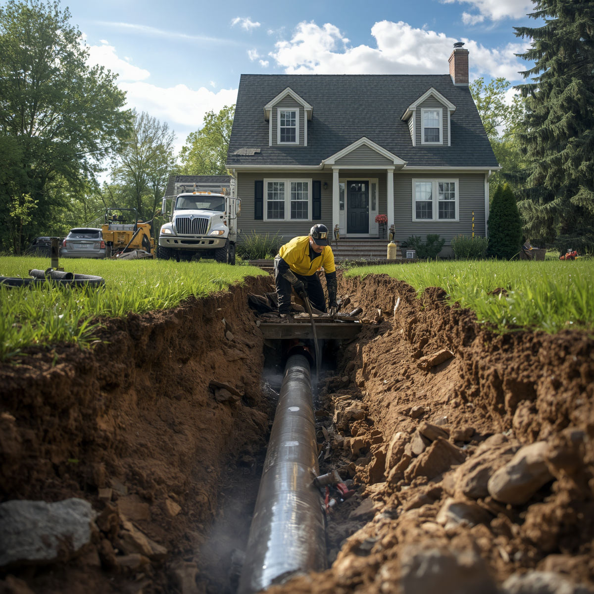 Sewer line replacement services in Anaheim